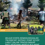 Wujud Nyata Kemanunggalan TNI-Rakyat, Satgas Yonif 521/DY Larut Dalam Tradisi Bakar Batu Bersama Warga Bolakme, Jayawijaya, Papua Pegunungan (04/05/2026).