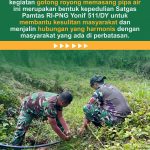 Pemasangan Pipa Air Saluran Bersih oleh Satgas Yonif 511/DY Pos Kotis bersama Masyarakat