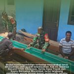 Babinsa Ansus Turun Tangan, Bantu Warga Bangun Perahu Demi Dukung Aktivitas Nelayan