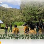 Satu Hati, Satu Tujuan: TNI dan ASN Gelar Apel Gabungan Peringati Hari Integrasi Papua ke Pangkuan NKRI
