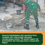 Tangan Bersatu untuk Iman dan Kebersamaan, Babinsa Bantu Pembangunan Gereja di Kampung Roipi I