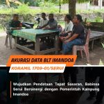 Komsos Humanis Babinsa Serui Bersama Sekretaris Kampung Imandoa, Wujudkan Pendataan BLT yang Akurat