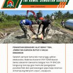 Penantian Alat Berat Berakhir Babinsa Nimboran dan Satgas Yon TP 814/JZA Genjot Pembangunan Jembatan Garuda Butuo V