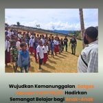 Peduli Terhadap Pendidikan di Wilayah Penugasan, Satgas Pamtas RI-PNG Kewilayahan Yonif 511/DY Bantu Mengajar di Sekolah