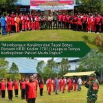 Keerom – Komitmen membentuk generasi muda yang disiplin, berkarakter, dan memiliki semangat kebangsaan terus diwujudkan Kodim 1701/Jayapura melalui kegiatan Perkemahan Sabtu-Minggu (Persami) Korps Kadet Republik Indonesia (KKRI) Triwulan I Tahun Anggaran 2026. Kegiatan yang mengusung tema “Korps Kadet Republik Indonesia (KKRI) sebagai Wadah Pembentukan Generasi Muda yang Teguh, Disiplin, dan Berkarakter Kebangsaan Menuju Indonesia Emas 2045” tersebut resmi dibuka di halaman SMK Negeri 1 Arso, Jalan Garuda, Kampung Yuwanain, Distrik Arso, Kabupaten Keerom, Kamis (18/6/2026).