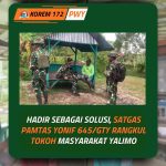 Satgas Pamtas ‎Yonif 645/Gardatama Yudha RI – PNG melaksanakan kegiatan Anjangsana terhadap Tokoh Masyarakat sekitar serta Aparat setempat yaitu Bapak Saradak dan Aipda Igna yang Berdinas Di Polsek Apalapsili.‎Kegiatan Anjangsana merupakan, bentuk sebuah perhatian terhadap Masyarakat setempat yang berada di Distrik Apalapsili Kabupaten Yalimo Ibu Kota Yalimo, yang di pimpin Letda Inf Putu Irwan Adi Prawira beserta 10 Personel lainya.