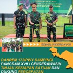 DANREM 172/PWY DAMPINGI PANGDAM XVII/CENDERAWASIH TINJAU KESIAPAN SATUAN DAN DUKUNG PERCEPATAN.