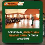 BERSAUDARA, BERSATU DAN MENJAGA DAMAI SATGAS YONIF 511/DY POS KANGGIME LAKSANAKAN ANJANGSANA DI GEREJA GIDI