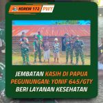 Gerakkan Binter Anjangsana, Satgas Yonif 645/Gty Berikan Pelayanan Kesehatan bagi Warga Distrik Eragayam, Mamberamo Tengah, Papua Pegunungan