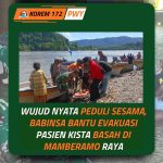 Mamberamo Raya, 29 Juni 2026 – Kepedulian terhadap masyarakat kembali ditunjukkan oleh Babinsa Koramil 1712-04/Mamberamo Hilir Kodim 1712/Sarmi. Koptu Bagus Subakti P. bersama Koptu Dana Susanto bahu-membahu dengan keluarga pasien dan tim medis RS Kawera melaksanakan evakuasi seorang warga yang membutuhkan penanganan medis segera menuju Rumah Sakit Kawera, Kampung Kasonaweja, Distrik Mamberamo Tengah, Kabupaten Mamberamo Raya.