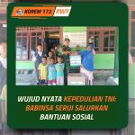 Sentuhan Kasih Babinsa Serui, Koptu Aan Kurniawan Salurkan Bantuan untuk Panti Asuhan Wahyu Ilahi