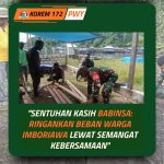 Semangat Gotong Royong Terus Hidup, Babinsa Serui Turun Langsung Bantu Warga di Imboriawa
